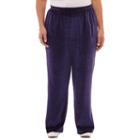 Alfred Dunner Royal Jewels Velour Pull-on Pants