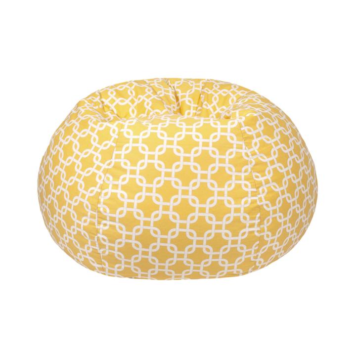 Cotton Hatch Print Beanbag