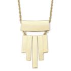 Liz Claiborne Gold-tone Dangly Pendant Necklace