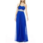 My Michelle Strapless Embellished Long Slim Dress