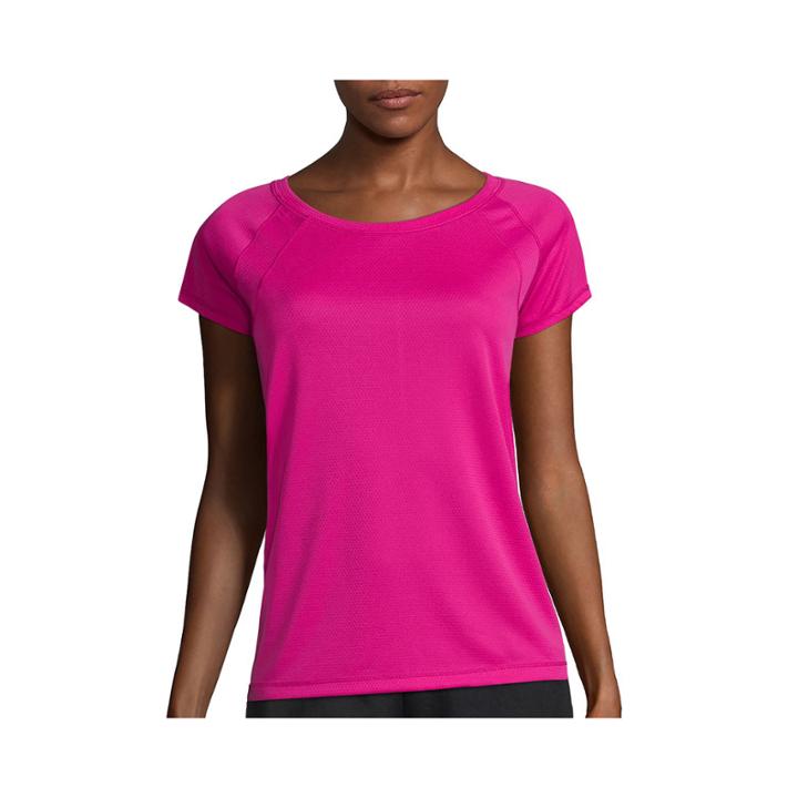 Made For Life&trade; Short-sleeve Shirt Tail Mesh Raglan Tee