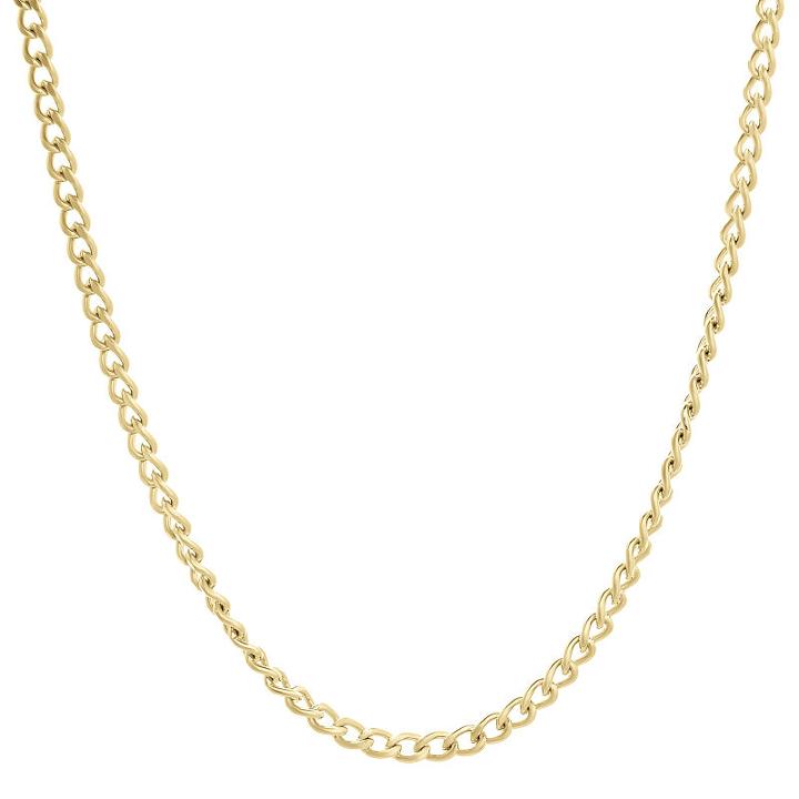 Stainless Steel Solid Curb 30 Inch Chain Necklace