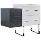 37.25-in. W 18-in. D Modern Plywood-veneer Vanitybase Set Only In White-dawn Grey