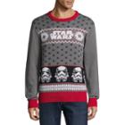 Novelty Season Crew Neck Long Sleeve Star Wars Pullover Sweater