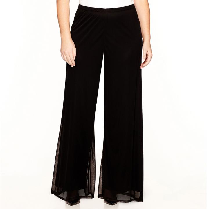 Prelude Wide-leg Mesh Pants - Plus