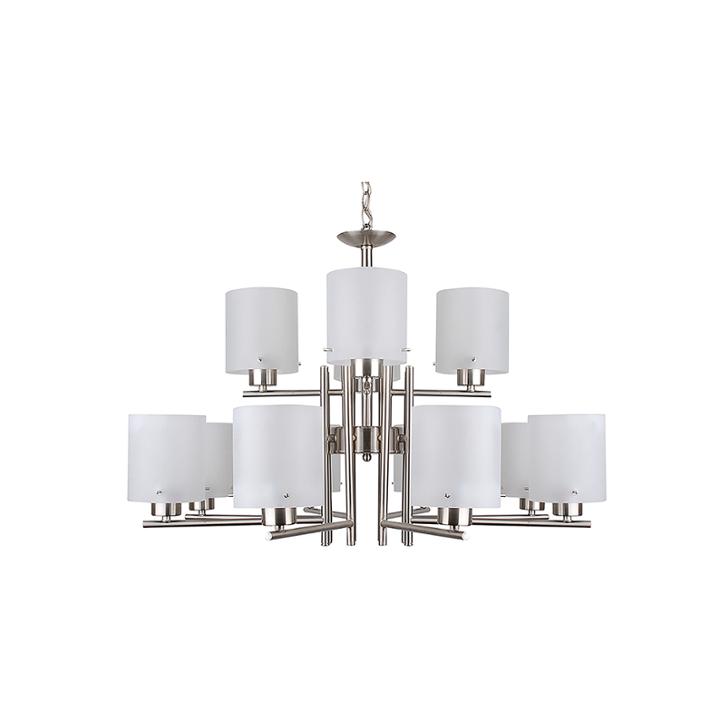 Dexter 12-light Silver Chandelier