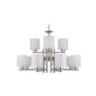 Dexter 12-light Silver Chandelier