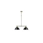 Duncan 2-light Linear Pendant In Aged Brass