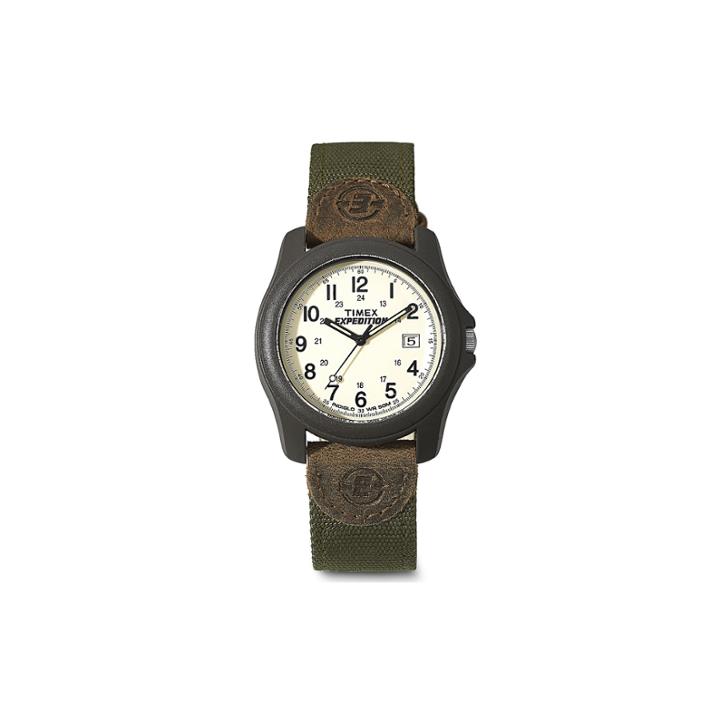 Timex Expedition White Dial With Brown Nylon Strap Camper Watch 491017r