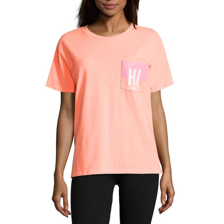 Flirtitude Hawaii Graphic T-shirt- Juniors