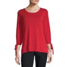 Liz Claiborne Tie Sleeve Tee - Tall