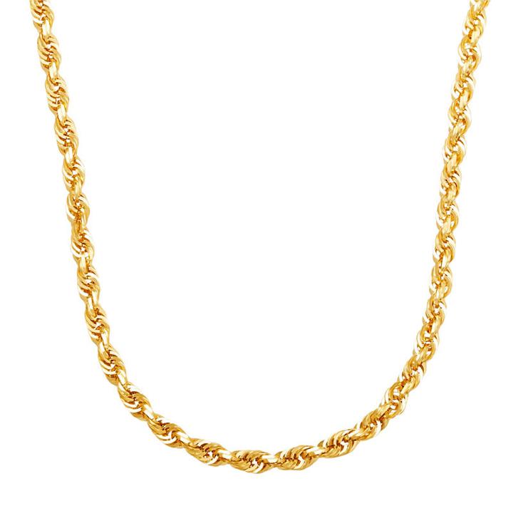 Solid Rope 22 Inch Chain Necklace