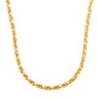 Solid Rope 22 Inch Chain Necklace