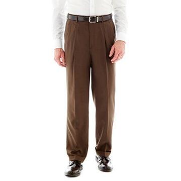 Savane Pleated Crosshatch Dress Pants