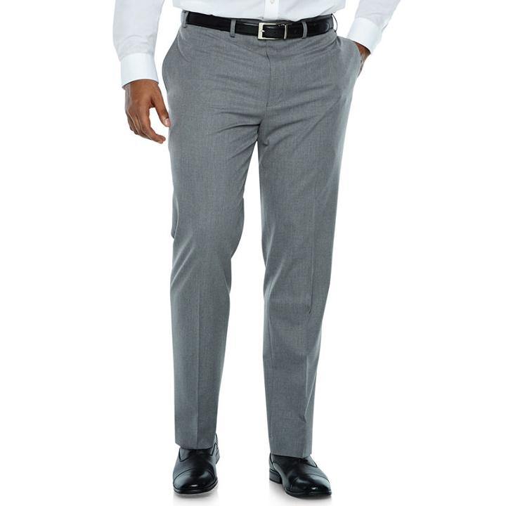 Van Heusen Stretch Slim Fit Suit Pants - Big And Tall