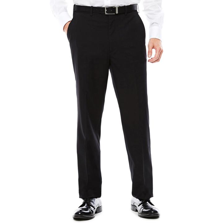 U.s. Polo Assn. Black Stripe Flat-front Suit Pants - Classic Fit