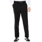 U.s. Polo Assn. Black Stripe Flat-front Suit Pants - Classic Fit