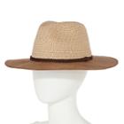 Olsenboye Suede Brim Panama Hat