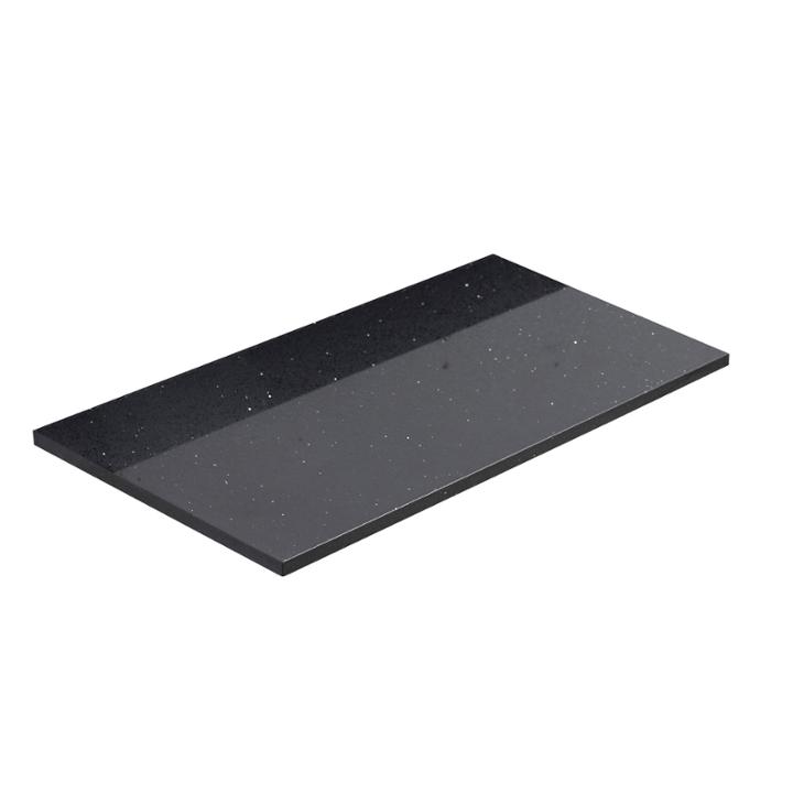 American Imaginations Xena Quartz Rectangle 28-in.w X 18.25-in. D Countertop In Black Galaxy