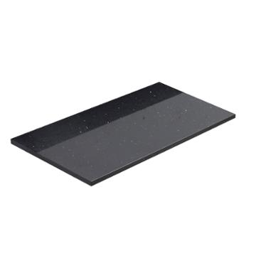 American Imaginations Xena Quartz Rectangle 28-in.w X 18.25-in. D Countertop In Black Galaxy