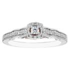Enchanted Disney Fine Jewelry Womens 1/4 Ct. T.w. Genuine Round Diamond 10k Gold Promise Ring