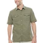 St. John's Bay Short-sleeve Button-front Shirt