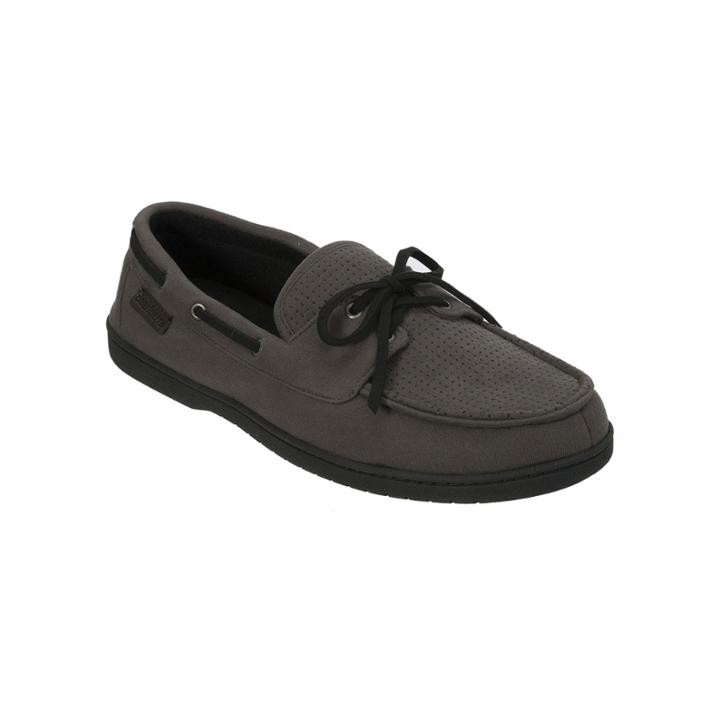 Dearfoams Microfiber Faux-suede Boater Moccasins