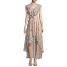 City Triangles Sleeveless Ruffled Chiffon High-low Dress- Juniors
