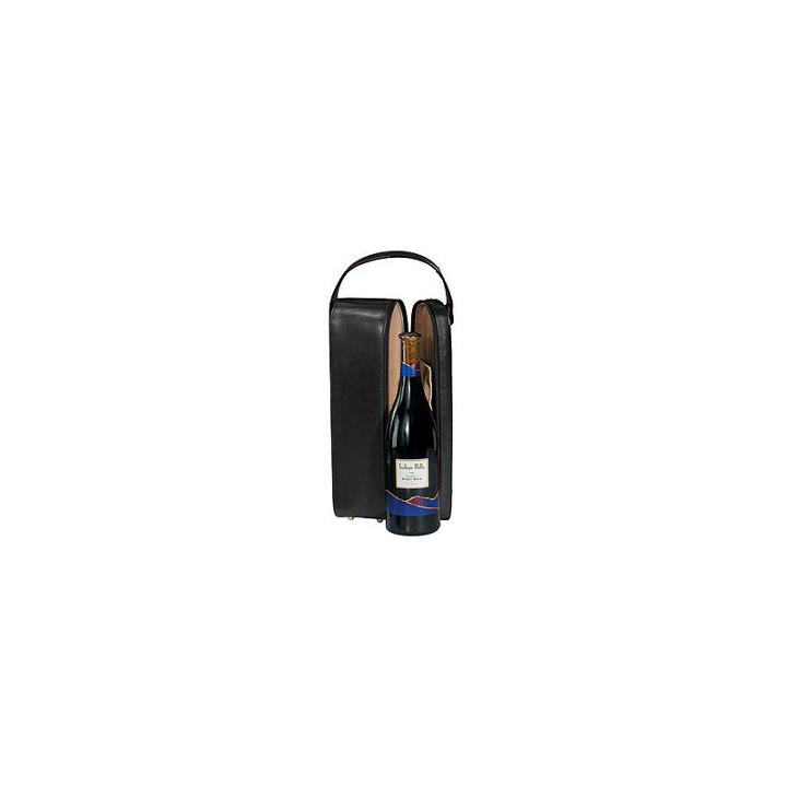 Royce Leather 621-6 Single Wine Presentation Case - Genuine Leather