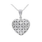 1/7 Ct. T.w. Diamond Sterling Silver Heart Pendant Necklace