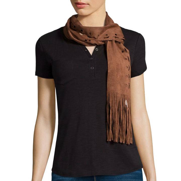 Mixit Laser Cut Skinny Neck Scarf