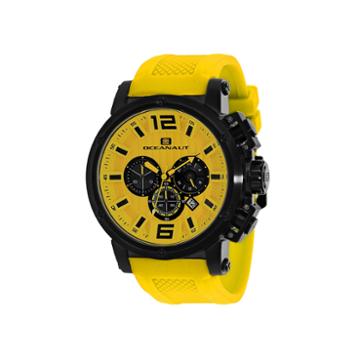 Oceanaut Spider Mens Yellow Silicone Strap Watch