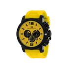 Oceanaut Spider Mens Yellow Silicone Strap Watch
