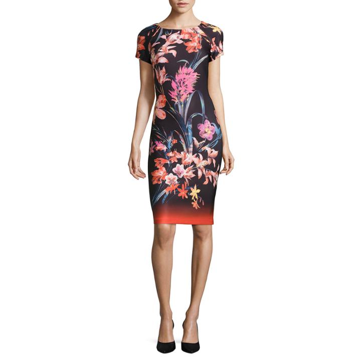 J Taylor Short Sleeve Sheath Dress