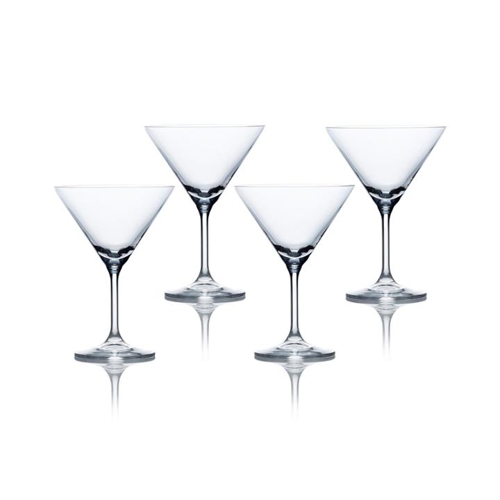 Mikasa Laura Set Of 4 Crystal Martini Glasses
