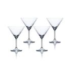 Mikasa Laura Set Of 4 Crystal Martini Glasses
