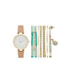 Arizona Womens Brown 6-pc. Watch Boxed Set-fmdarz163