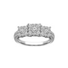 3/4 Ct. T.w. Diamond 10k White Gold Engagement Ring