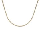 Made In Italy 14k Two-tone Gold 080 Solid Byzantine Chain Necklace