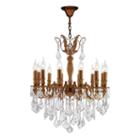 Versailles Collection 12 Light French Gold Finishand Clear Crystal Chandelier