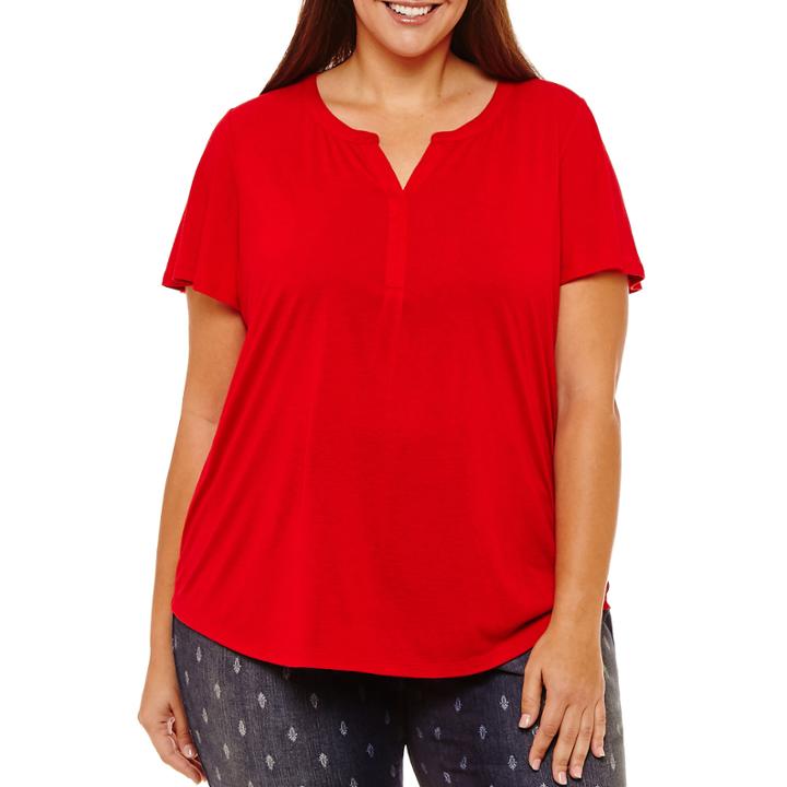 Liz Claiborne Flutter Femme Tee- Plus