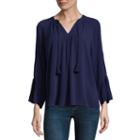 A.n.a Bell Sleeve Peasant Top - Talls