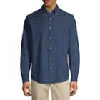 St. John's Bay Long Sleeve Dots Button-front Shirt