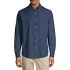 St. John's Bay Long Sleeve Dots Button-front Shirt