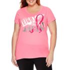 Made For Life&trade; Short-sleeve Breast Cancer Graphic Tee - Plus