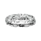 Personally Stackable Sterling Silver Scroll Stackable Ring