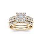 7/8 Ct. T.w. Diamond 14k Yellow Gold Bridal Ring Set