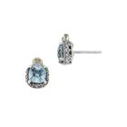Shey Couture Genuine Swiss Blue Topaz And Diamond-accent Earrings