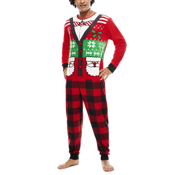 Ugly Sweater Santa Union Suit
