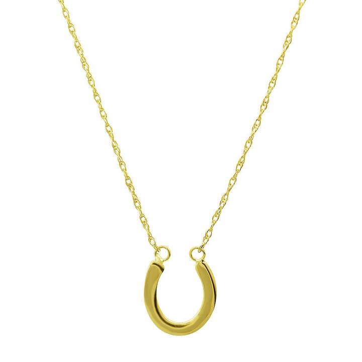 Womens 14k Gold Chevron Necklaces
